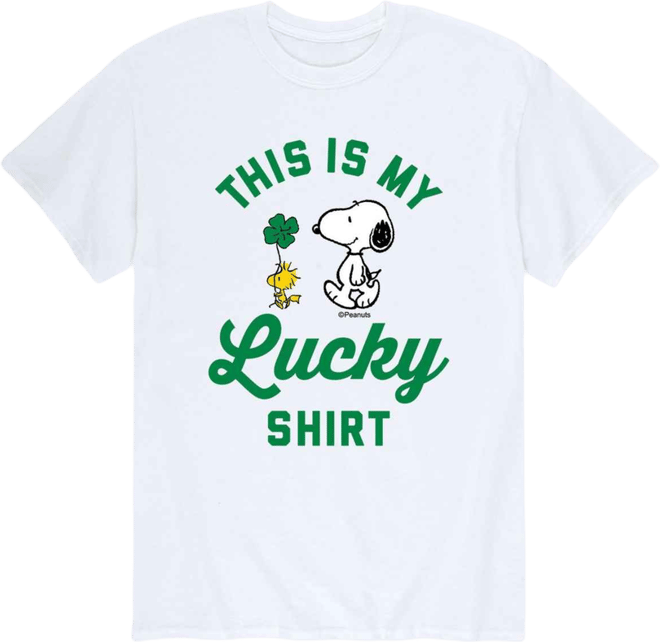 Men's Peanuts Lucky Shirt T-Shirt