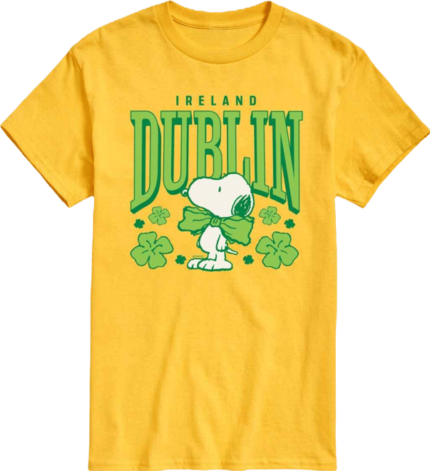 Men's Peanuts Dublin Ireland Short Sleeve T-Shirt