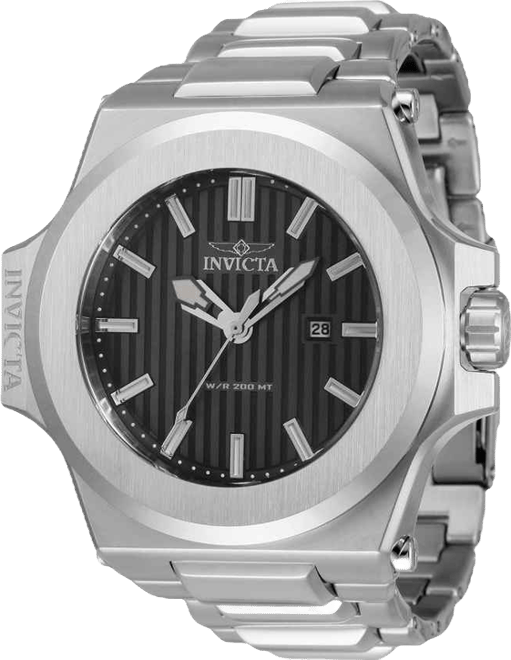 Men's 34730 Akula Quartz 3 Hand Gunmetal Dial Watch