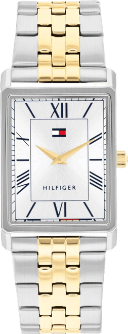 Men's Quartz Two Tone Stainless Steel Bracelet Watch, 25.5 mm