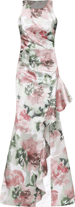 Women's Sleeveless Shimmer Ball Gown