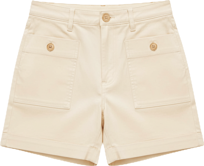 Women's Twill Patch Pocket Shorts