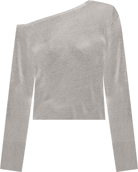 Women's Charlo Off Shoulder Shiny Knit Top