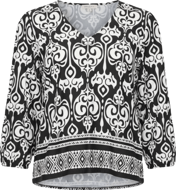 Women's V-Neck Printed Top