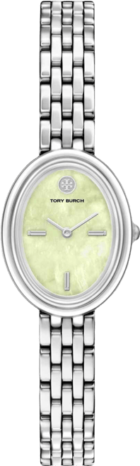 Women's The Oval Quartz Two-Hand Silver Stainless Steel Watch, 30mm