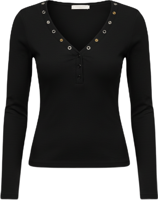 Women's Rossie Stud & Button Top