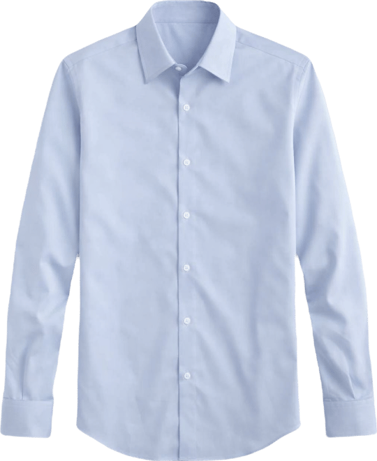 Men's Slim Fit Supima Stretch Long Sleeve Button-Front Shirt