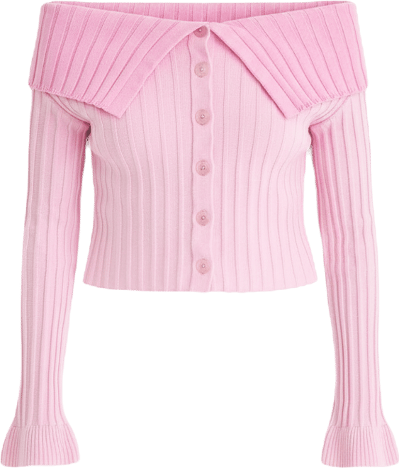 x Fit Women's Off-The-Shoulder Button-Front Sweater, Macy's Exclusive