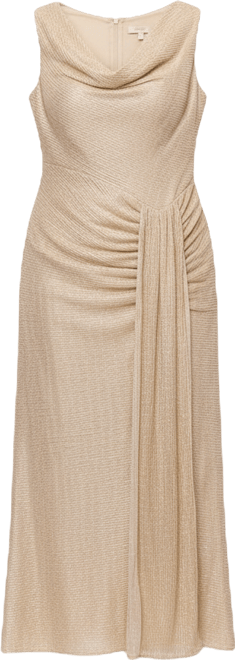 Plus Size Crinkle Detail Maxi Gown