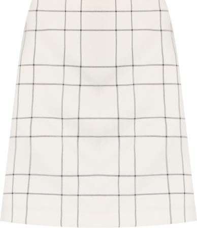 Women's Windowpane Plaid Mini Skirt