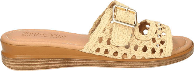 Women's Bar-Italy Slip-On Wedge Sandals