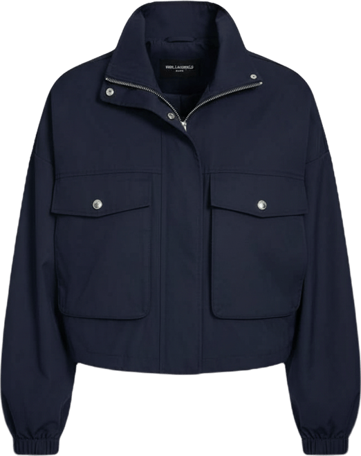 Women's Cropped Dropped Sleeve Bomber