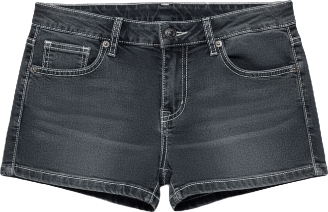 Women's Whitlie Contrast Stitch Denim Micro Shorts