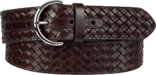 Women's Woven Leather Belt