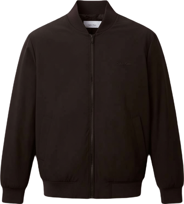 Men's Birdseye Round Collar Bomber Jacket