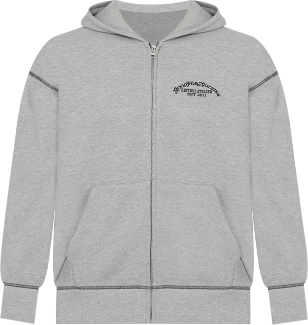 Men's Cover lock Vintage Zip Hoodie