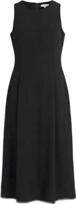 Women's Sleeveless Seam Detail Midi Dress