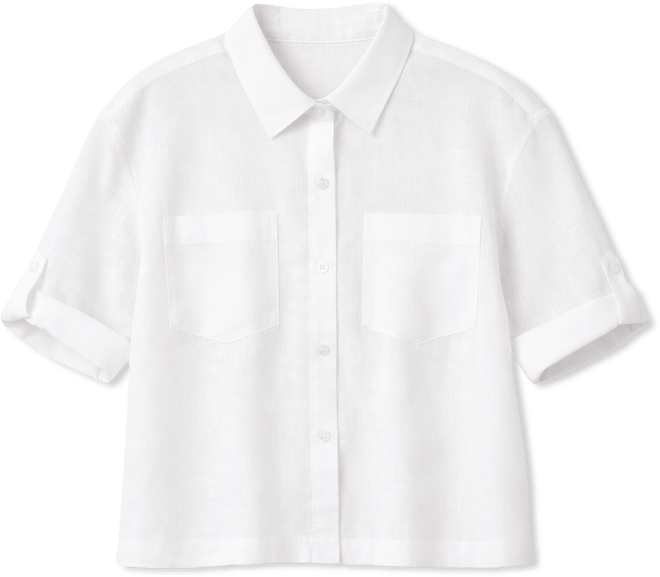 Petite Collared Neck Shirt, Macy's Exclusive