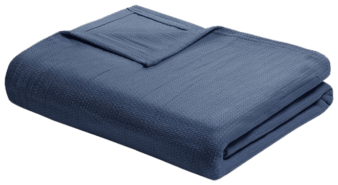 Madison park freshspun basketweave best sale cotton blanket