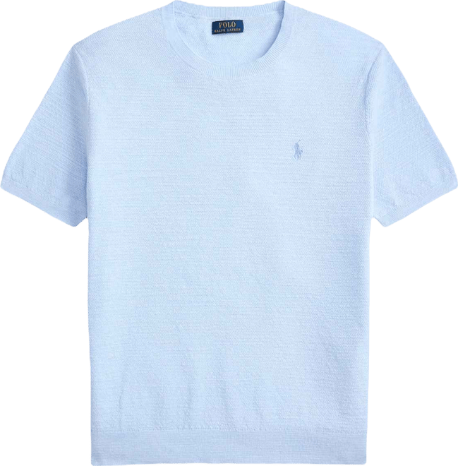 Men's Textured Lightweight Sweater T-Shirt