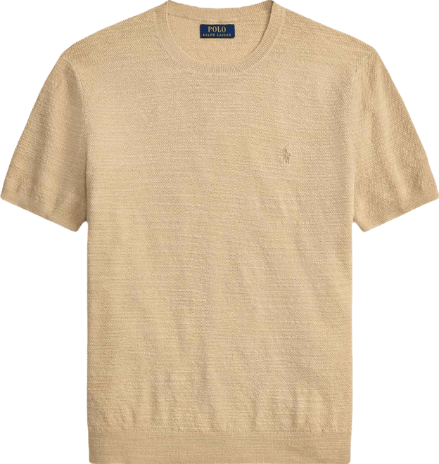 Men's Textured Lightweight Sweater T-Shirt