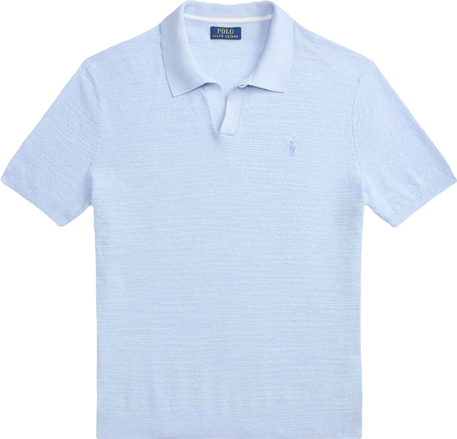 Polo Ralph Lauren Men's Short-Sleeve Textured Sweater Polo Shirt