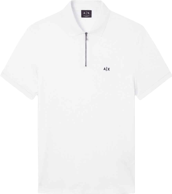 Men's Short Sleeve Zipper Polo Shirt