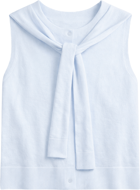 Women's Tie-Neck Sleeveless Sweater, Macy's Exclusive