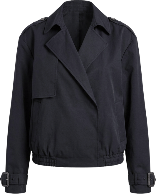 Women's Bubble-Hem Cropped Trench Jacket, Macy's Exclusive