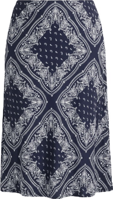 Trendy Plus Size Brittany Bandana Print Pull-On Midi Slip Skirt, Macy's Exclusive