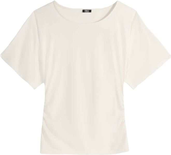 Women's Ruched-Waist Short-Sleeve T-Shirt, Macy's Exclusive