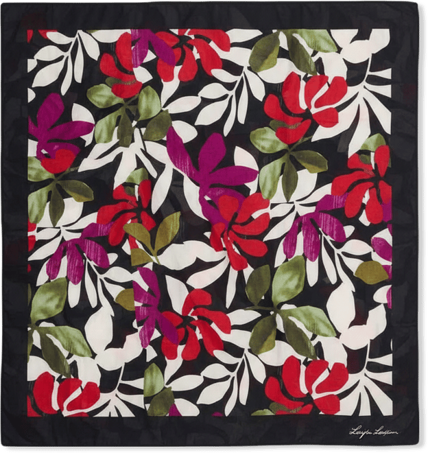 Women's Printed Border Swim Pareo Cover-Up Skirt