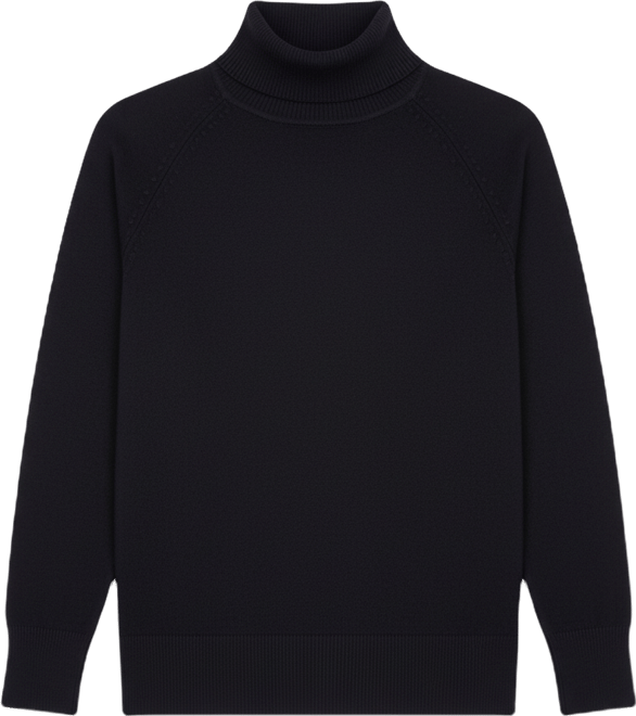 Women's Plus Size Savvy Fine Knit Raglan Turtleneck