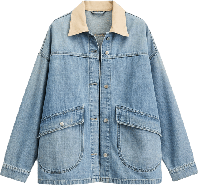 Women's Lemon Oversized Denim Jacket