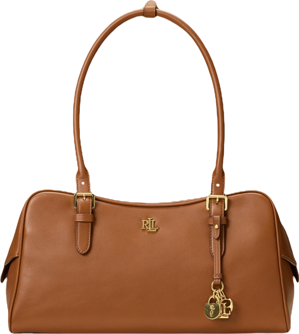 Leather Large Marcy Zip Satchel Bag