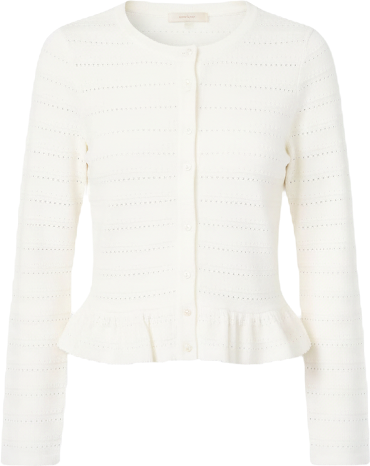 Women's Long-Sleeve Crew Neck Cardigan