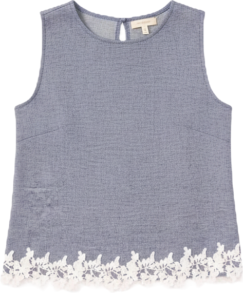 Women's Crew Neck Sleeveless Boxy Top
