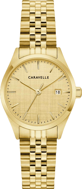 Women's Classic Dress Gold-Tone Stainless Steel Bracelet Watch, 28mm