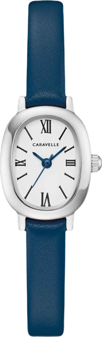 Women's Classic Blue Leather Strap Watch, 18.5mm