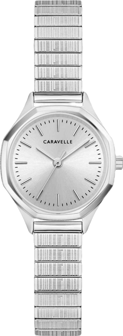 Women's Vintage Silver-Tone Stainless Steel Expansion Watch, 24mm