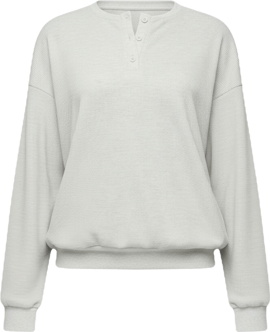 Women's Baila Waffle Henley Top