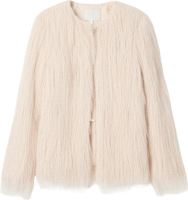 Women's Fringe Coat with Snap Closures