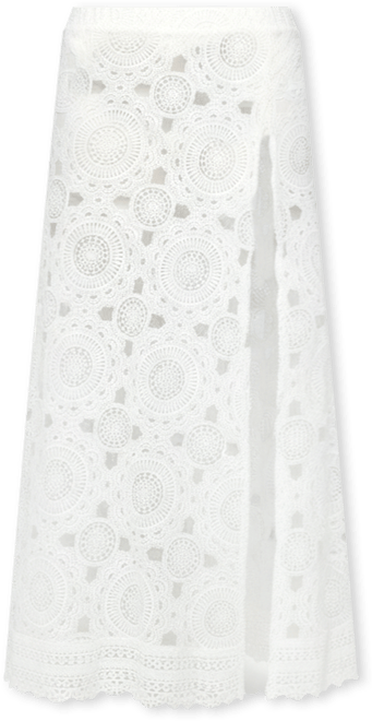 Women's Milana Slit Sheer Lace Maxi Skirt