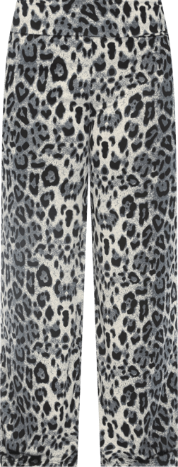 Plus Size High-Waist Floral Wide-Leg Pants