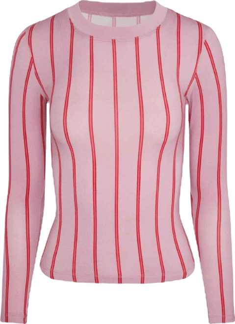 Women's Fitted Long Sleeve Crewneck Top