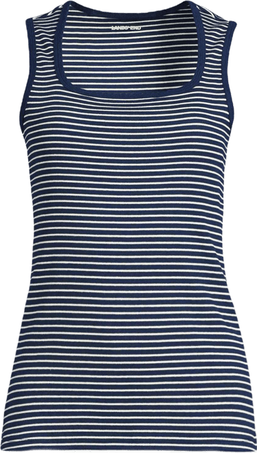 Women's Micro Rib Square Neck Tank Top