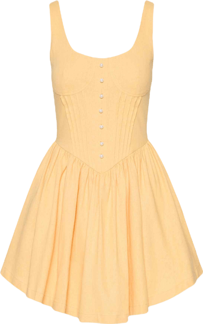 minimal linen dress Evelyn Linen Dress – Rebecca Minkoff main image 0