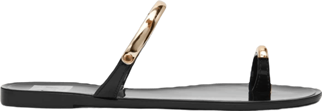 Women's Ivonna Embellished Toe Ring Jelly Flat Sandals