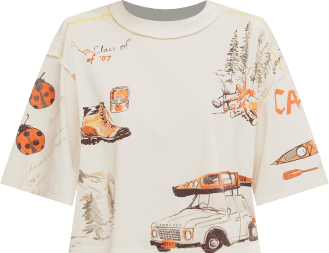 Women's Mountain View Crew Neck Graphic T-Shirt