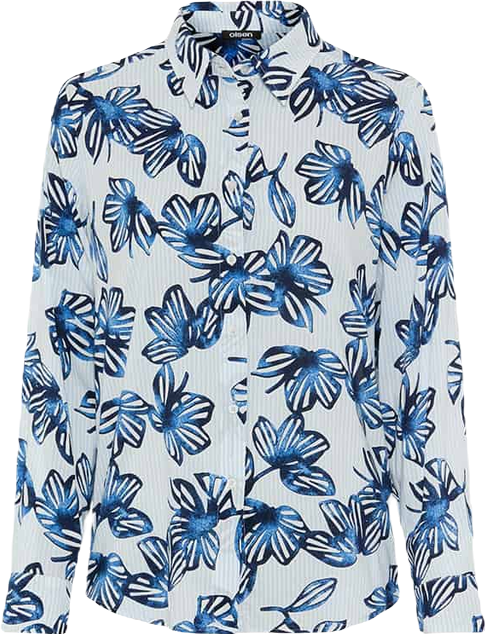 Women's Floral Stripe Shirt